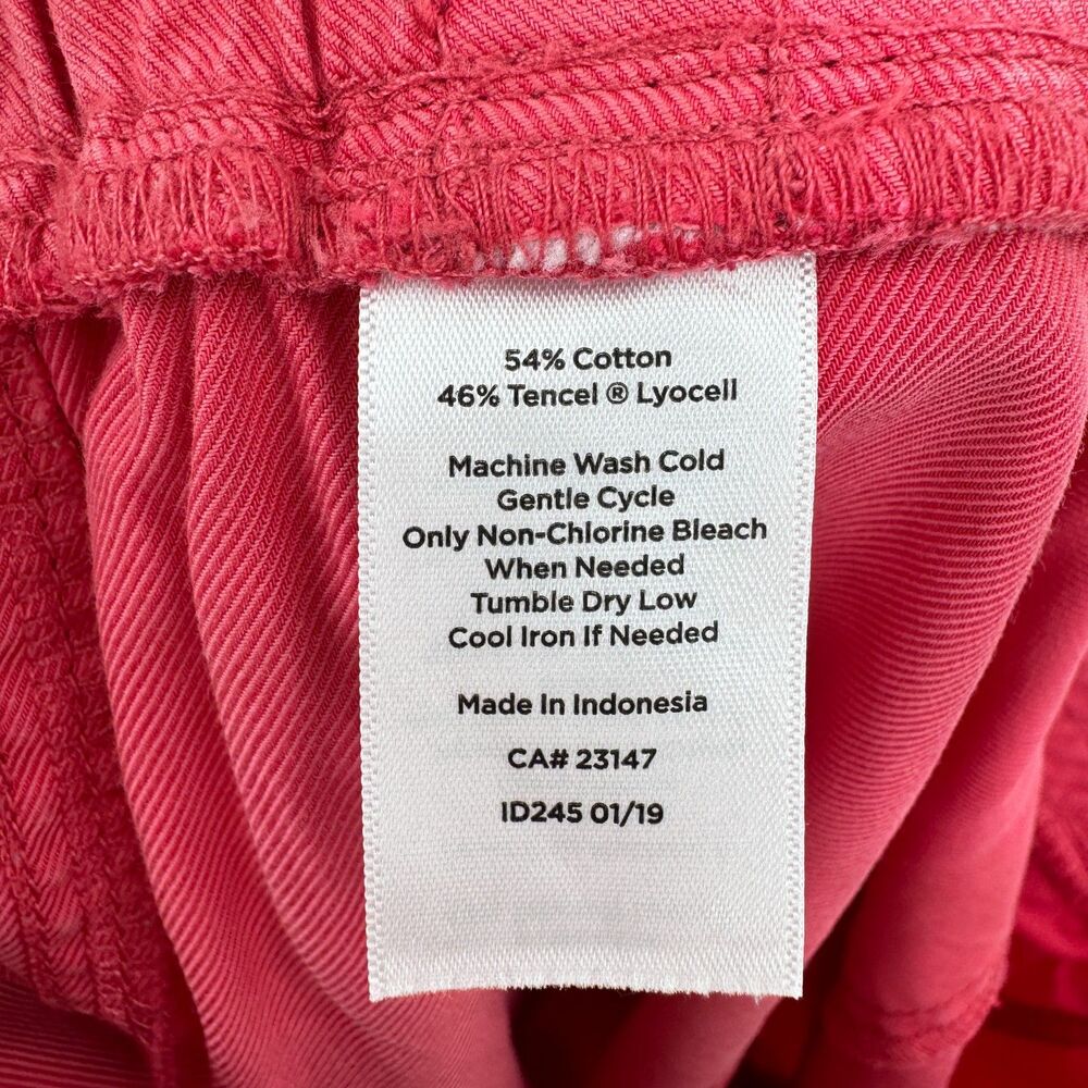 Talbots Washed Red Pull On Drawstring Cuffed Cott… - image 8